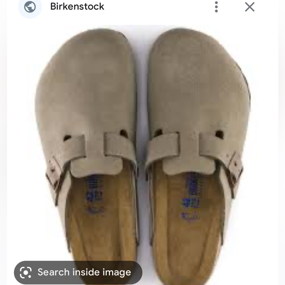 Birkenstock boston taupe soft footbed suede size 41